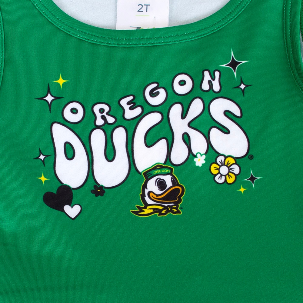Ducks Spirit, Zoozatz, Green, Dress/Skirt, Polyester Blend, Kids, Toddler, Spring print, Sleeveless, 897340